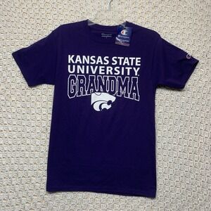 Kansa State University Grandma Wildcats T-Shirt Mends S Short Sleeve 100% Cotton